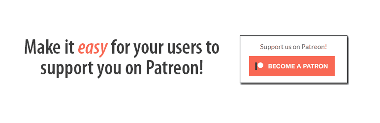 CodeBard's Patron Button and Widgets for Patreon