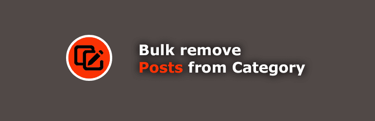 Bulk Remove Posts from Category