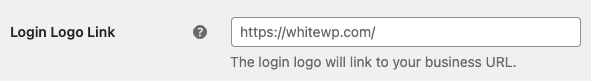 Screenshot of White Label's Login Logo Link Feature
