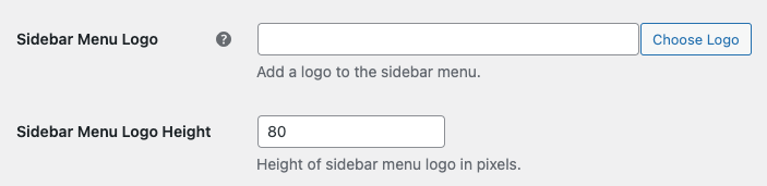 Screenshot of White Label's Sidebar Menu Logo Feature